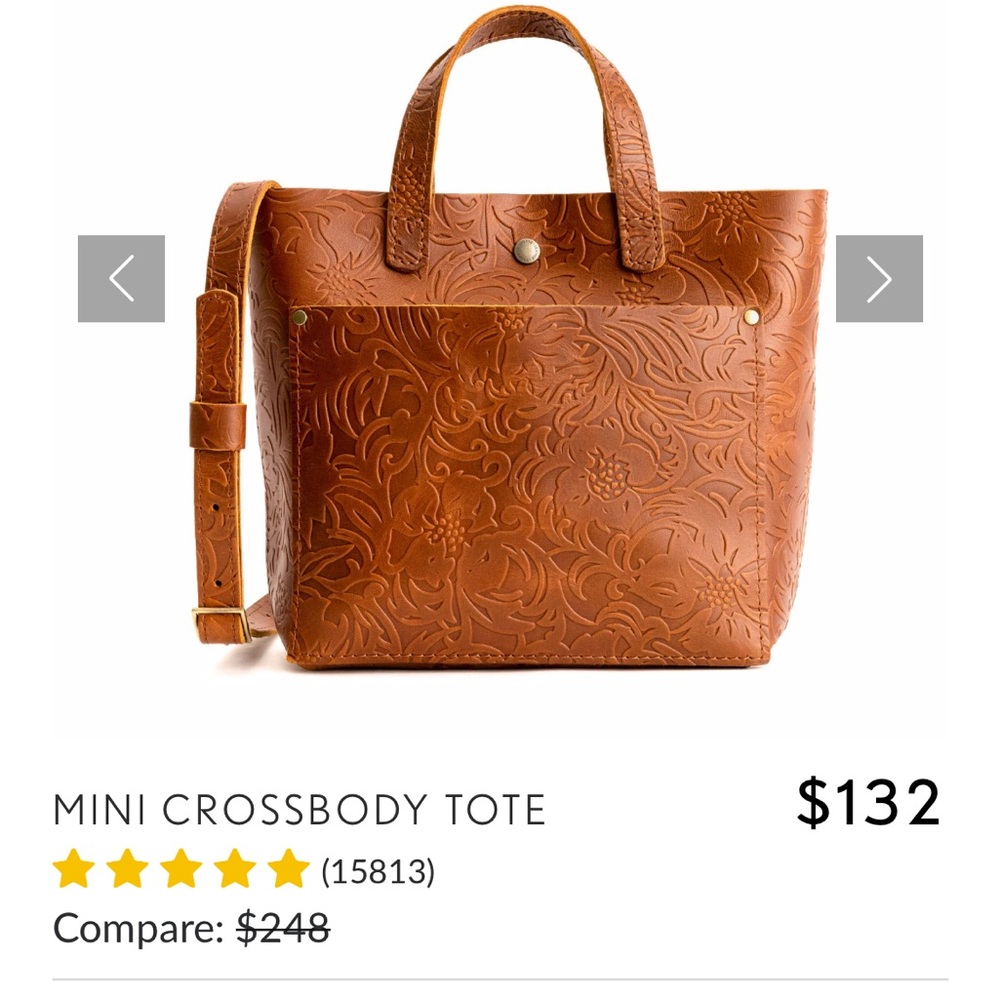 Originally $132. Portland Leather. Has a perfectly “worn in” feel. Like new